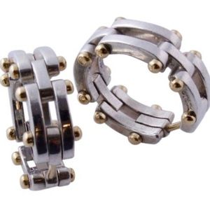 Tiffany & Co. Silver and Gold Earrings